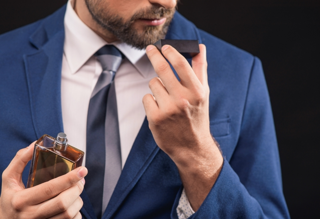 Man with cologne most masculine colognes