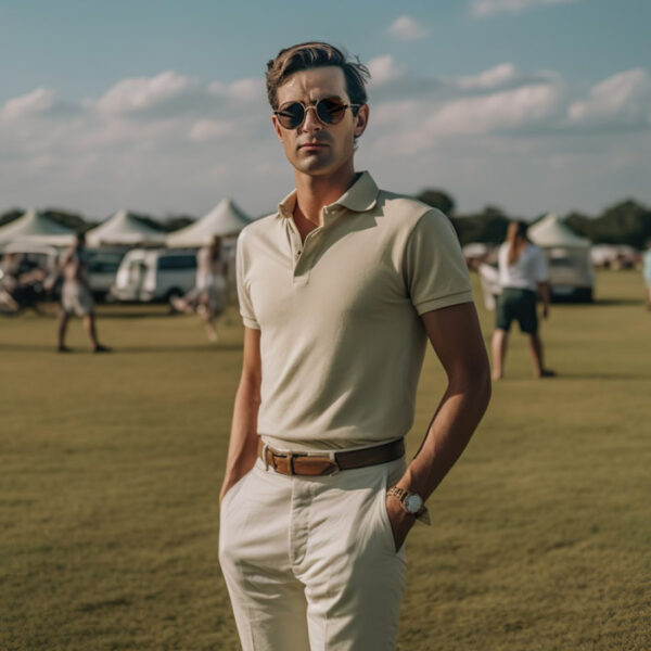 Man in polo shirt - old money aesthetic