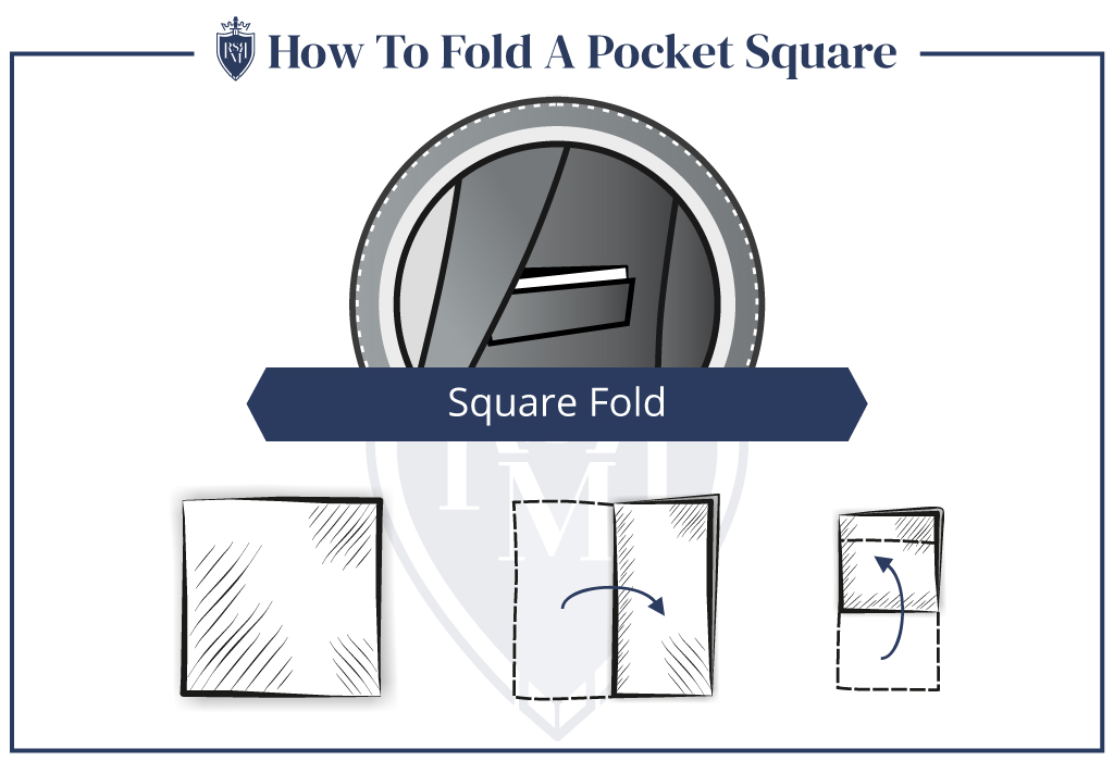 infographic pocket square how to fold a square fold