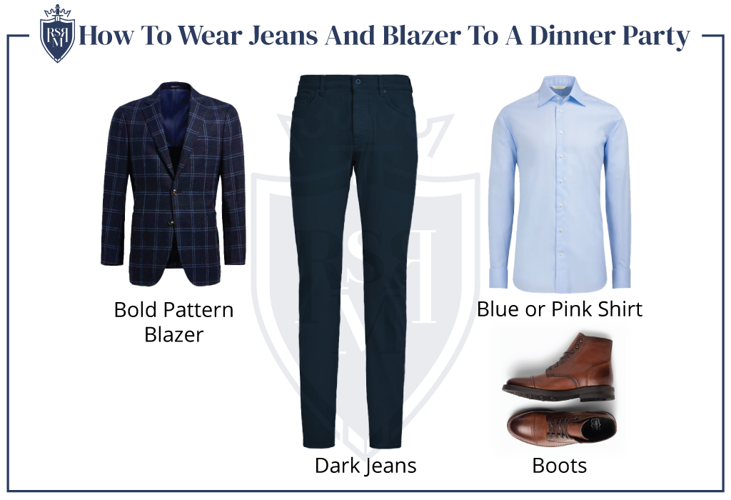 blazer and jeans infographic