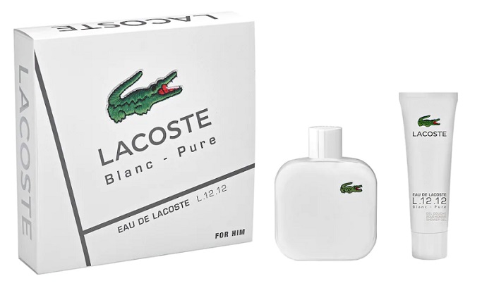 lacoste fragrance display
